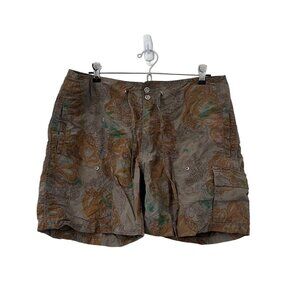 Gramicci Womens Nylon Outdoor Hiking Sports Floral Paisley Shorts Size 6